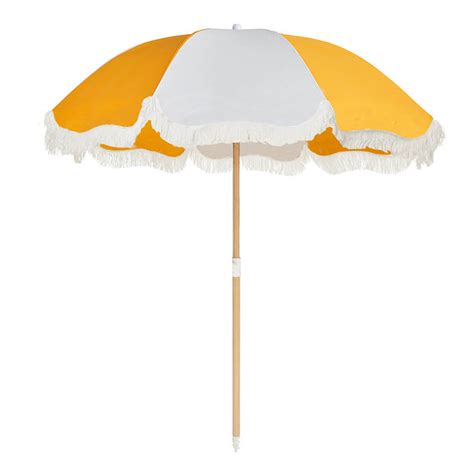 Boutique Beach Umbrella 180cm Marigold Bu 206