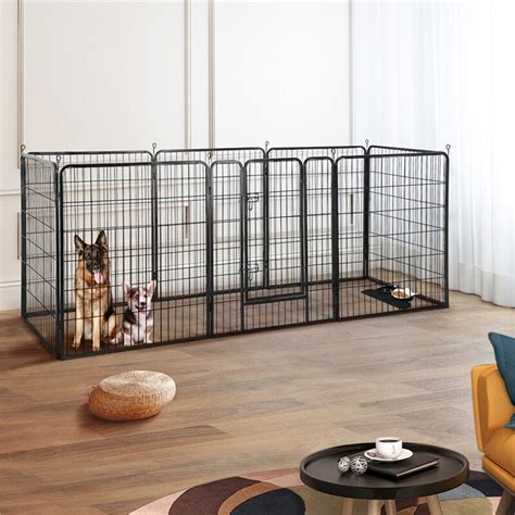 Yaheetech Heavy Duty 8 Panel Dog Pen And Reviews Wayfair