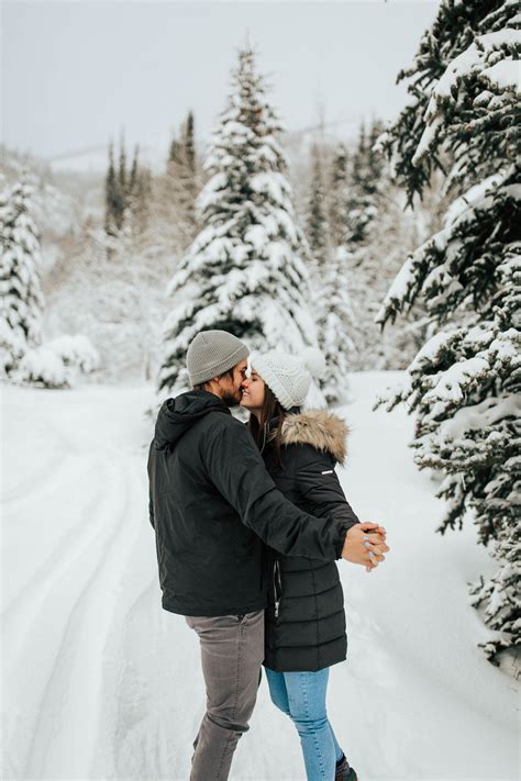 Winter Couple Car Shoot In Mountains Utah Wedding Photographer