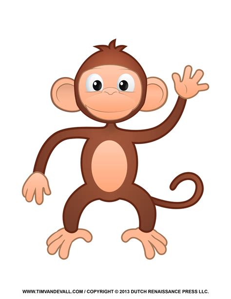 Find images of cartoon animals. Printable Monkey Clipart, Coloring Pages, Cartoon & Crafts ...