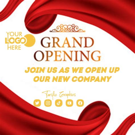 Copy Of Grand Opening Postermywall