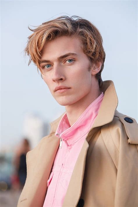 Lucky Blue Smith Character Inspiration Contemporary Hero Piercing Blue Eyes Blond Hair