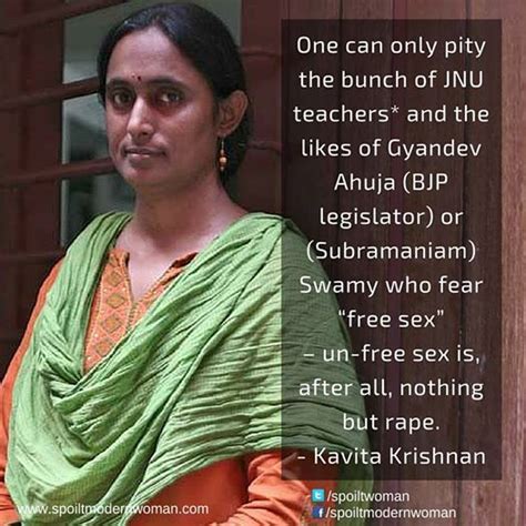 ‘i Had Free Sex Activist Kavita Krishnan Mother Take On Fb Troll Clamor World