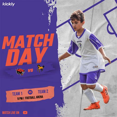 Youth League Matchday Template Kickly