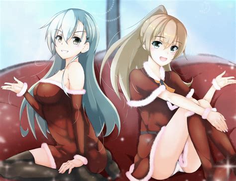 обои Kumano Kancolle Suzuya Kancolle Коллекция Kantai аниме Аниме девушки конский хвост