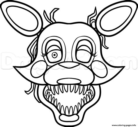 Mangle From Five Nights At Freddys 2 Fnaf Coloring Page Printable