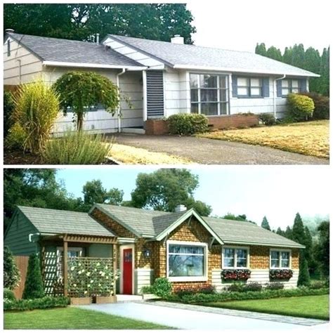1950s Ranch Remodel Before And After Ranch House Exterior Remodel Ideas