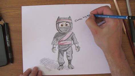 How To Draw Clumsy Ninja Youtube