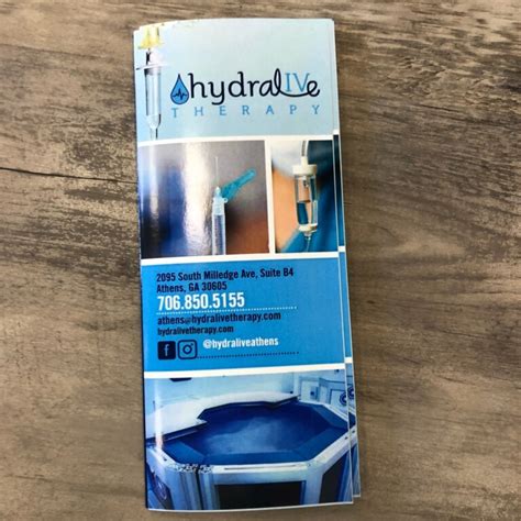 hydralive brochure hydralive therapy® iv therapy b12 injections cryotherapy compression