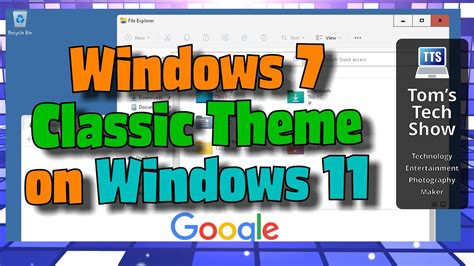 Windows 7 Classic Theme On Windows 11 Youtube