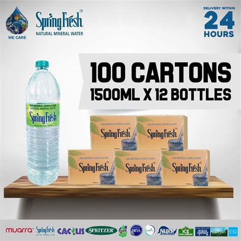 Spring Fresh Mineral Water 1500ml X 12 Bottles X 100 Cartons Shopee