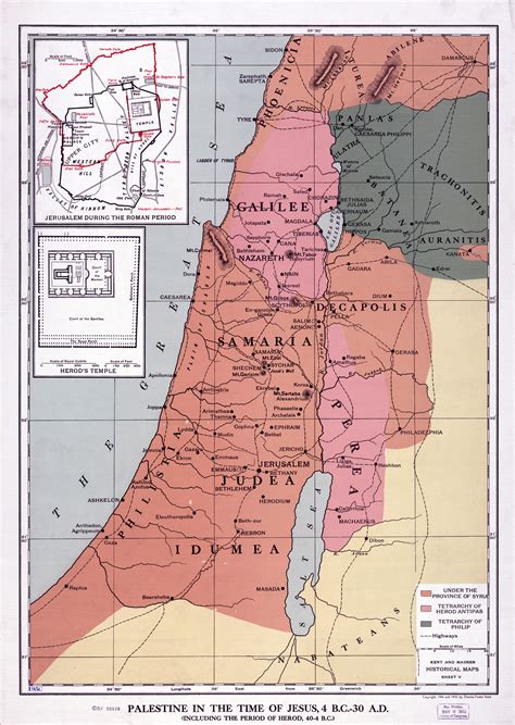 Palestina En Tiempos De Jesucristo Palestina Mapa Historico Libros My