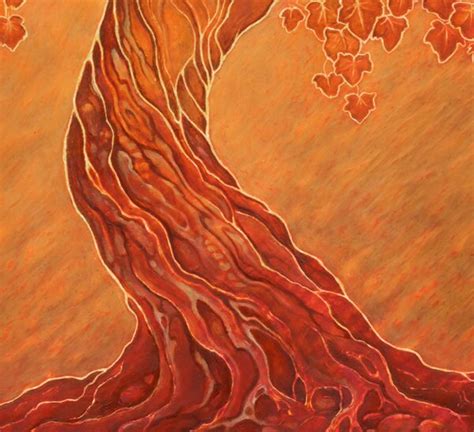 Autumn Tree Of Life Four Seasons Art 11x14 Art Print Of Oil Pastel