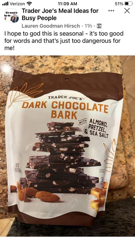 trader joe s dark chocolate bark