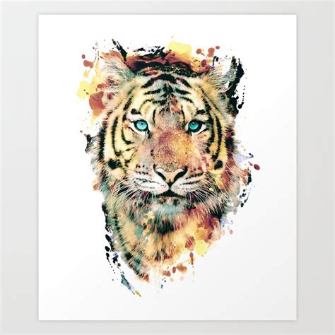 Tiger Iii Art Print By Rizapeker Society6