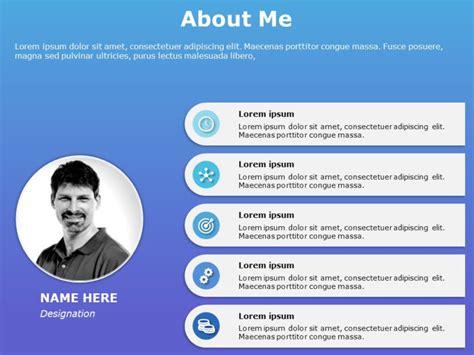 Self Introduction Ppt Templates Free Download
