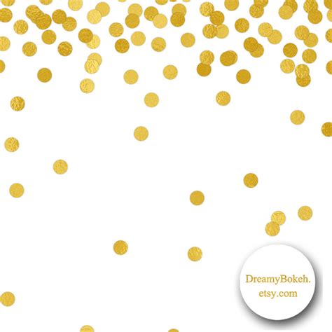Confetti Clipart Gold Dot Confetti Gold Dot Transparent Free For