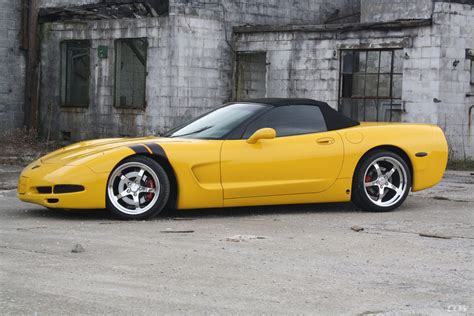 Yellow Chevrolet Corvette C5 Convertible Ccw Sp500 Wheels