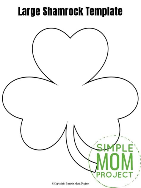 Shamrock Template Cut Out For Your Needs