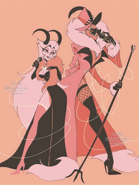 Lilith And Valentino Hazbin Hotel Drawn By Yasiyasiart Danbooru