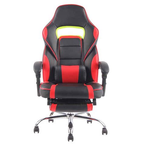 Chaise Gaming MISTER, en Cuir couleur Noir et Rouge  Chaisepro.fr