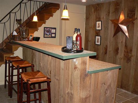This red bar corner is the best example of creative. 20+ Creative Basement Bar Ideas