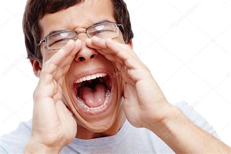 Guy Screaming Out Loud Stock Photo By ©furtaev 74308741