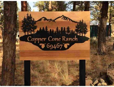 Smw0786 Custom Metal Ranch Sign Sunriver Metal Works