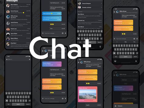 Chat App Ui Dark Mode Uplabs
