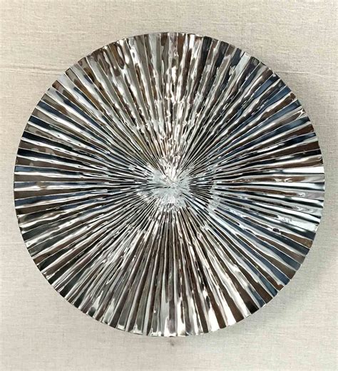 Buy Aluminium Abstract Wall Art In Silver By Craftter Online Abstract
