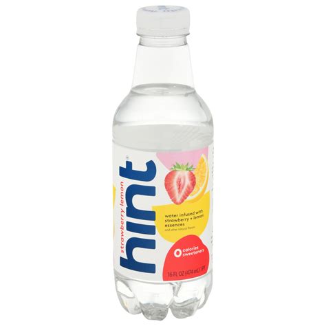 Hint Water Infused With Strawberry Lemon Shop Sports And Energy Drinks