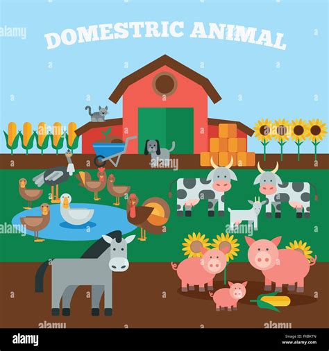 Domestic Animals Concept Stock Vector Image And Art Alamy