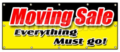 Moving Sale Banners And Sign Signmission