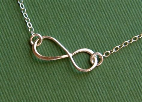 Infinity Necklace In Sterling Silver Infinity Necklace Etsy