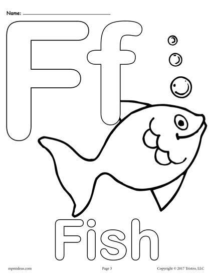 A huge assortment of free pictures / free printables to print for your children to color. Letter F Alphabet Coloring Pages - 3 Printable Versions ...