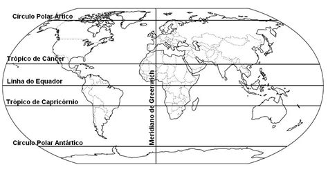 Resultado De Imagem Para Desenho Do Mapa Mundi Com Meridiano De