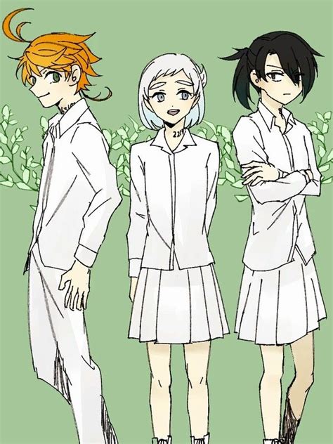 Gender Bent Emma Norman And Ray The Promised Neverland Neverland Art