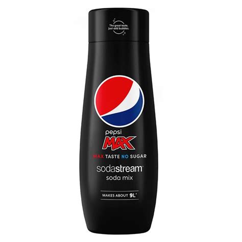 With less than 5 calories per serve, our bold yet subtle tonic is mild on bitterness with balanced aromatics of rosemary and pink pepper. Sodastream 440ml Pepsi Max No Sugar Soda/Sparkling Water ...