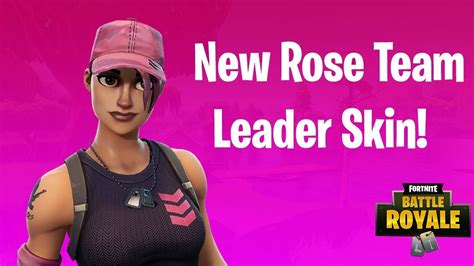 New Rose Team Leader Skin Gameplay Fortnite Battle Royale Youtube