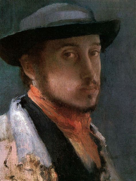 Edgar Degas Autoritratto Con Il Cappello Floscio 1857 58 Edgar