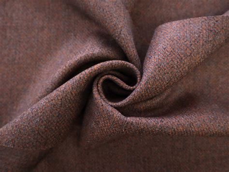 Fine Wool Tweed In Rust And Charcoal Bandj Fabrics