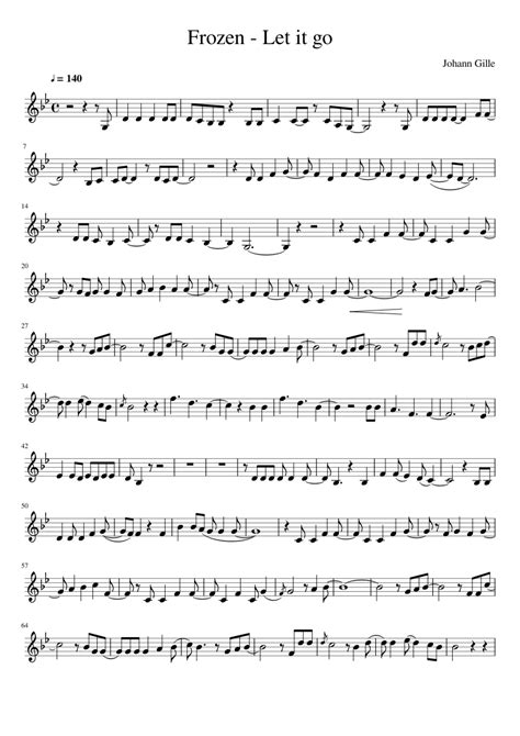 Let It Go Frozen Trumpet Sheet Music Frozen Let It Go Sheet Music For