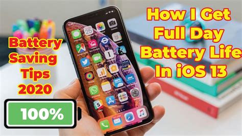 How I Get Full Day Battery Life In iOS 13 || Improve iPhone Battery