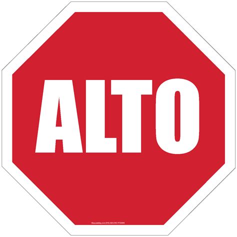 Stop Sign Image In Spanish