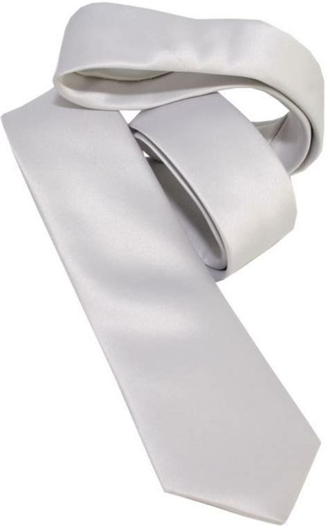 Silver Skinny Designer Tie With Free And Fast Uk Delivery