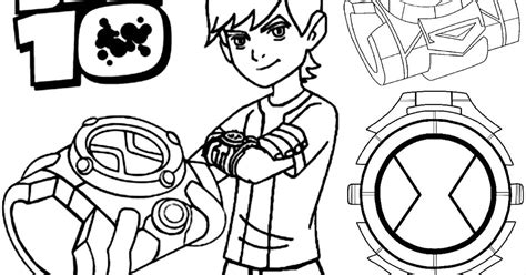 Ben 10 Omnitrix Coloring Pages Coloring Pages Barbie Coloring Pages