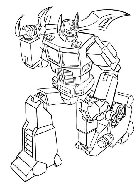 Optimus Prime coloring pages