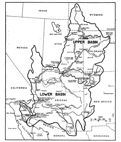 map of the colorado river basin download scientific diagram