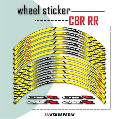 Motorcycle Wheel Stickers And Decals Moto Tire Film Border Reflective