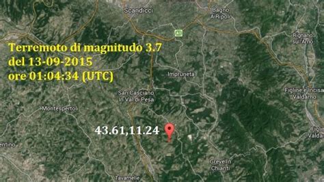Terremoto a Firenze: nella notte, la scossa di magnitudo 3,7 • Nove da